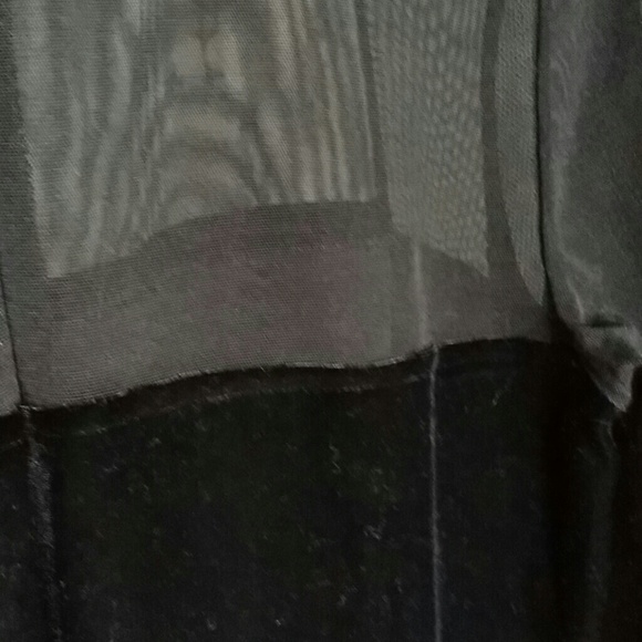 Sheer Sleeve Black Top - Picture 6 of 7